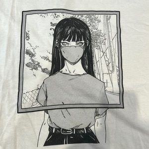 White anime T-shirt